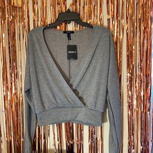 Heather Grey Long-sleeve Top
